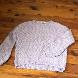 New YES LOLA purple fuzzy sweater